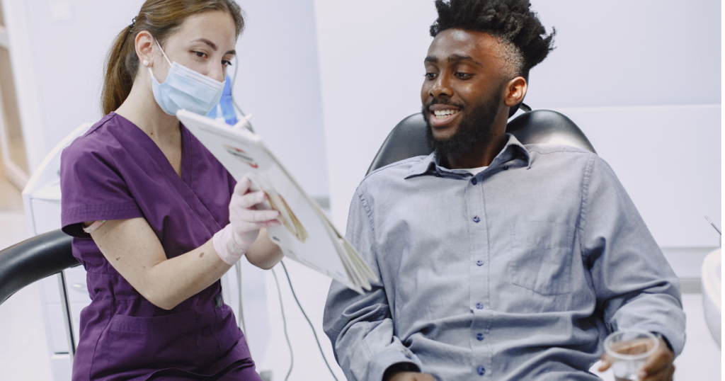 This image shows the good connection of patient and doctor.