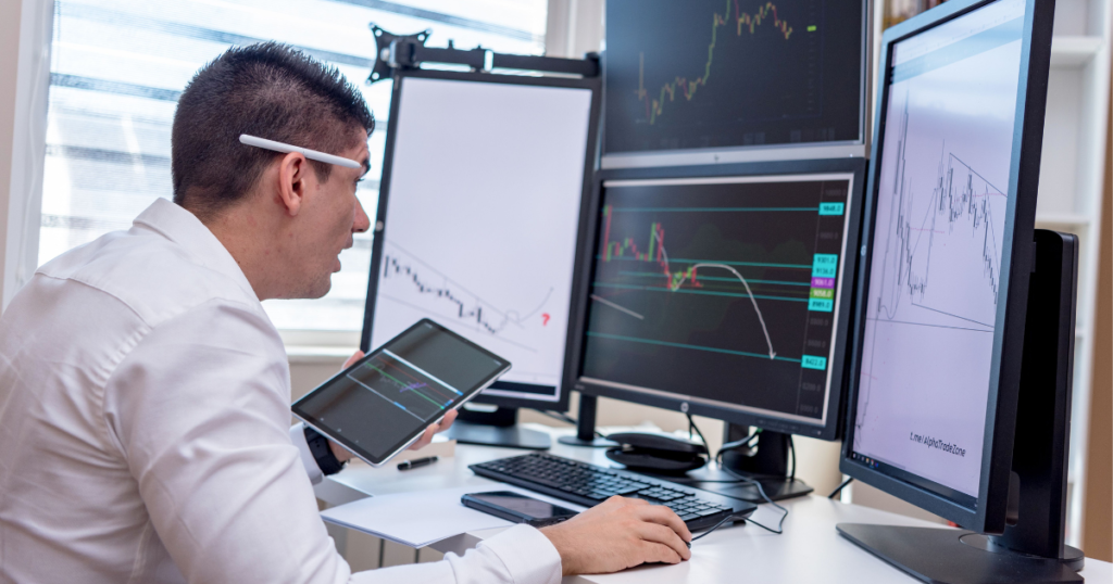 Artificial Intelligence Trading Bot This image shows trade execution and risk management of trading by a person.