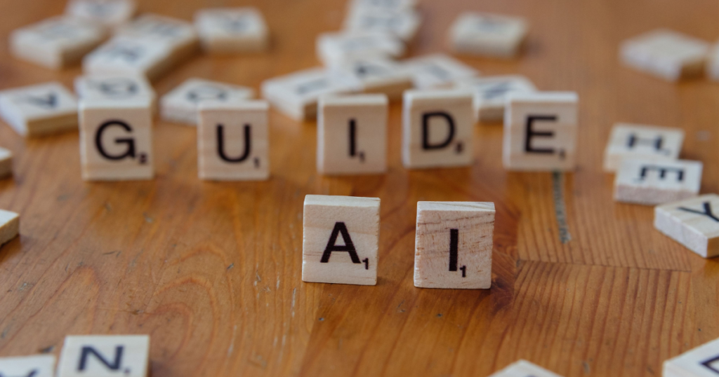 This image shows the guidelines about the types of AI.